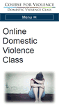 Mobile Screenshot of courseforviolence.com